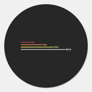 Marathonläufer-Marathonläufer 5K 10K 131 262 Runder Aufkleber