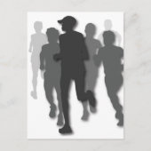 Marathonläufer Postkarte (Vorderseite)