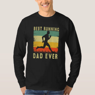 Marathonläufer Rad Vater Trainer Bester Laufvater T-Shirt