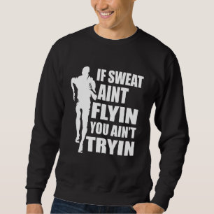Marathonläufer Sprintläufer Athlet Laufrennen Sweatshirt