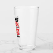 Marathonläuferin jeder Idiot kann laufen Glas (Links)