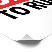 Marathonläuferin jeder Idiot kann laufen Poster (Ecke)