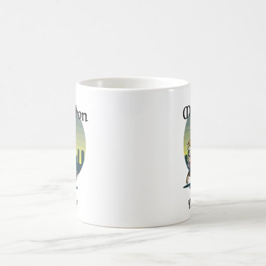 Marathonläuferin Kaffeetasse (Mittel)