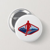 Marathonquerland-Straßenläufer-Rüttler-Fitness Button (Vorne & Hinten)