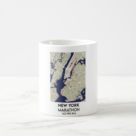 Marathonreise in den USA Kaffeetasse (Mittel)