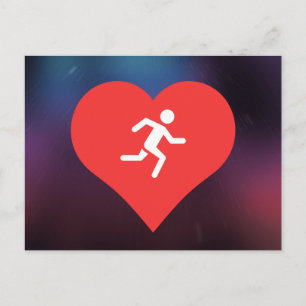 Marathons Pictogram Postkarte
