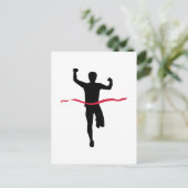 Marathonsieger Postkarte (Stehend Vorderseite)