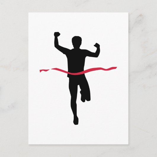 Marathonsieger Postkarte (Vorderseite)