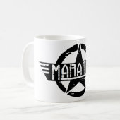 Maraton "Black Star", Mug (White) Kaffeetasse (Vorderseite Links)
