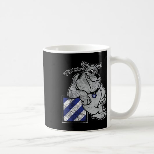 Marauder 3. Infanterieabteilung Rocky The Bulldog Kaffeetasse (Rechts)