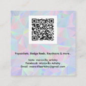 Maravilla Artistry Quadratische Visitenkarte (Rückseite)