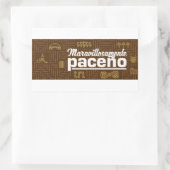 Maravillosamente paceño rechteckiger aufkleber (Tasche)