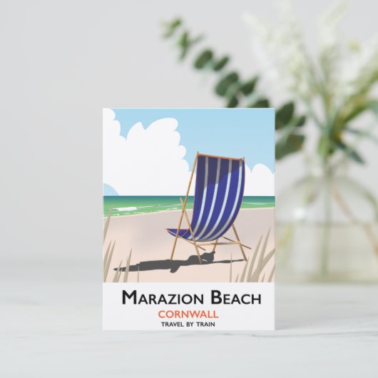 Marazion Beach Cornwall Strandproster (Stehend Vorderseite)