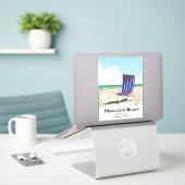 Marazion Beach Cornwall Strandproster Aufkleber (Laptop auf Schreibtisch)
