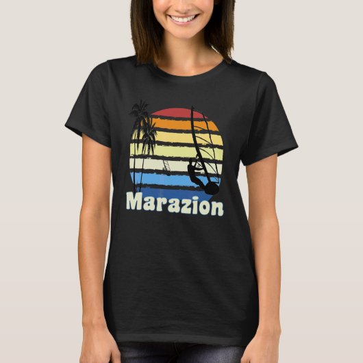 Marazion Cornwall Windsurfen Windsurfen Strand T-Shirt (Vorderseite)