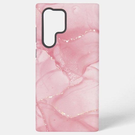 Marbal und Goldmedaille Glitzer Samsung Galaxy S22 Samsung Galaxy Hülle (Rückseite)