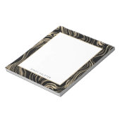 Marbed Gold Personalisiert Notepad 5.5" x 6" Notizblock (Rotiert)