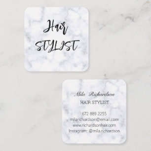 Marbel elegante, moderne, quadratische Visitenkart Quadratische Visitenkarte