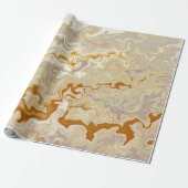 Marbeliertes Gold Geschenkpapier (Ungerollt)