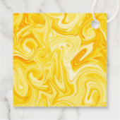 Marbelized Paint Art HAPPY HANUKKAH Holiday Geschenkanhänger (Rückseite)