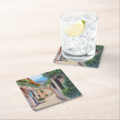 Marbella Altstadt Rechteckiger Pappuntersetzer (Vor Ort)