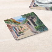 Marbella Altstadt Rechteckiger Pappuntersetzer (angewinkelt)