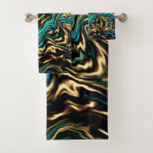 Marbella Aqua Gold Handtuch Set (Insitu)