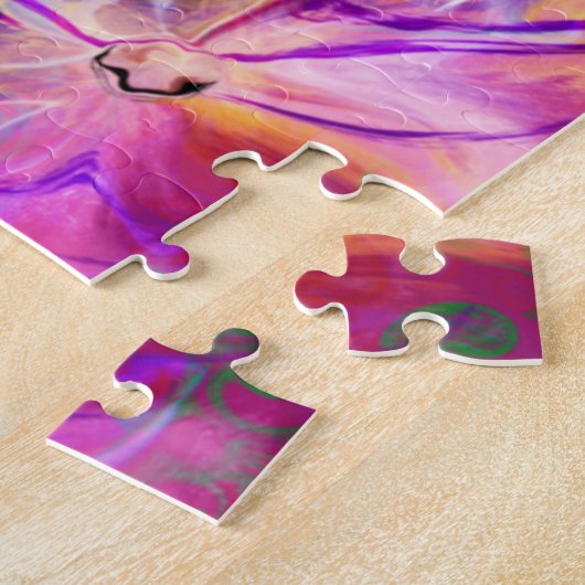 Marbella Art June rosa Rosenspirale - schwierig Puzzle (Seite)