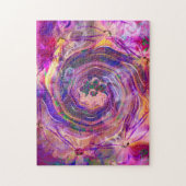 Marbella Art June rosa Rosenspirale - schwierig Puzzle (Vertikal)