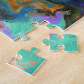 Marbella Art März Orange Türkis Rosa - Puzzle (Seite)