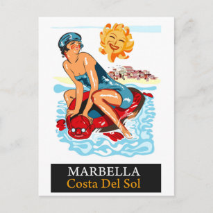 Marbella, Costa del Sol, Spanien Postkarte