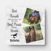 Marbella Custom Equine Foto Collage Horse Memorial Fotoplatte (Vorderseite)