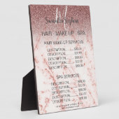 Marbella Dark Pink Glitzer Haare WELLNESS-CENTER S Fotoplatte (Seite)