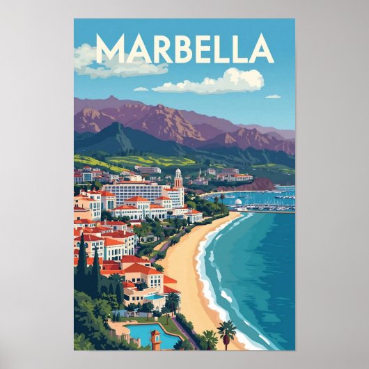 Marbella Druck Poster (Vorne)