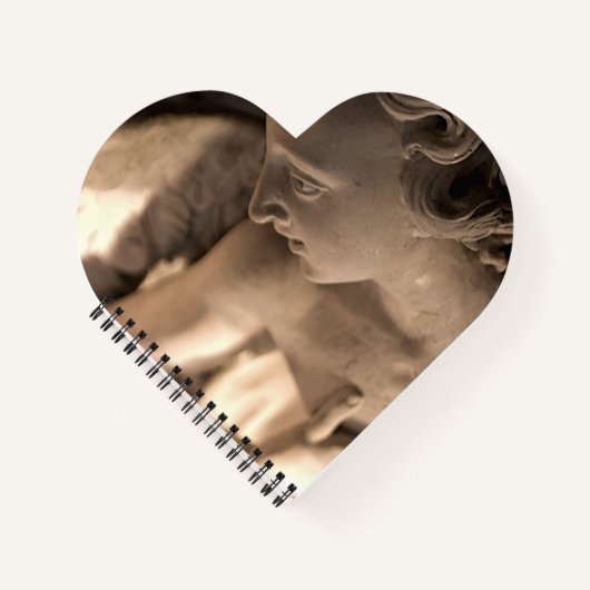 Marbella Engel Skulptur Kunst Notizblock (Vorderseite)