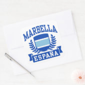 Marbella Espana Quadratischer Aufkleber (Umschlag)