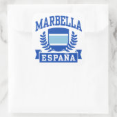 Marbella Espana Quadratischer Aufkleber (Tasche)