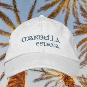 Marbella España Spanien Strand bestickt Hat Bestickte Baseballkappe