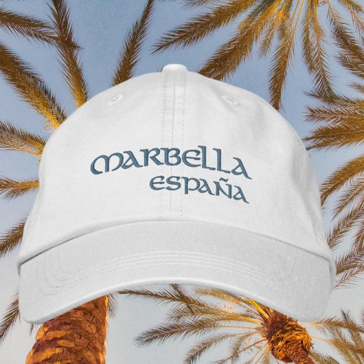 Marbella España Spanien Strand bestickt Hat Bestickte Baseballkappe