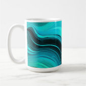 "Marbella" Gelbe Wirbel Waves Kaffeetasse (Links)