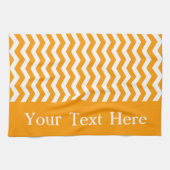 Marbella Orange Wave Zickzack anpassbar Küchentuch (Horizontal)