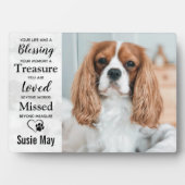 Marbella Pet Loss Keepake Pet Memorial Foto Fotoplatte (Vorderseite)