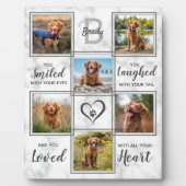 Marbella Pet Memorial Foto Collage Keepake Fotoplatte (Vorderseite)