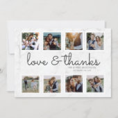 Marbella Script Foto Collage Liebe & Danke (Vorderseite)