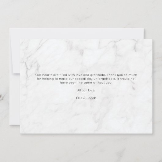 Marbella Script Foto Collage Liebe & Danke (Rückseite)