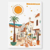 Marbella Spagan Urlaub Mittelmeer Souvenir Magnet (Vorderseite)