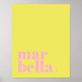 Marbella Spanien modernes Stadtplakat Poster (Vorne)