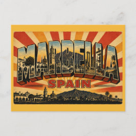Marbella Spanien Orangenbaum-Platz Postkarte