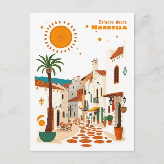 Marbella Spanien - Paradies für Kletterhexen: Postkarte (Vorderseite)