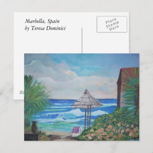 Marbella, Spanien Postkarte (Vorne/Hinten)